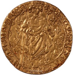 Charles VII Gold royal or poitiers obverse-2