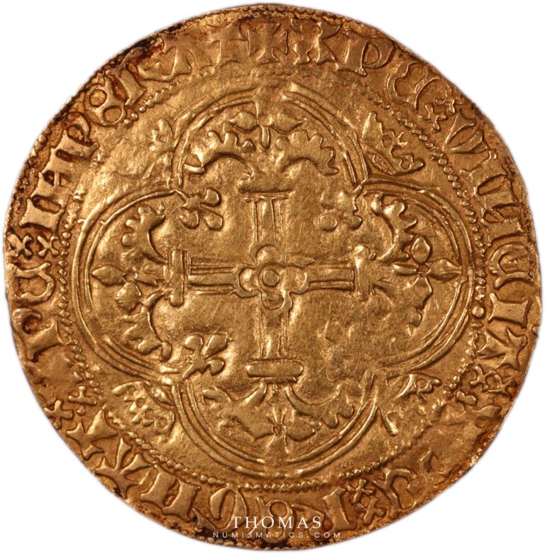 Charles VII Gold royal or poitiers reverse-2