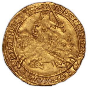 franc a cheval en or jean II obverse gold