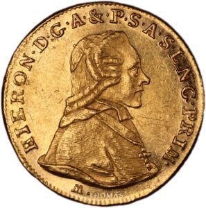 gold hieronymus ducat germany obverse
