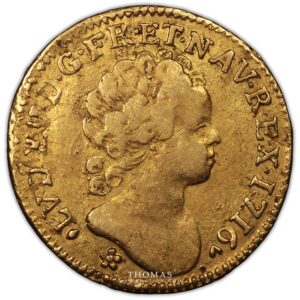 louis or insignes 1716 aix obverse gold
