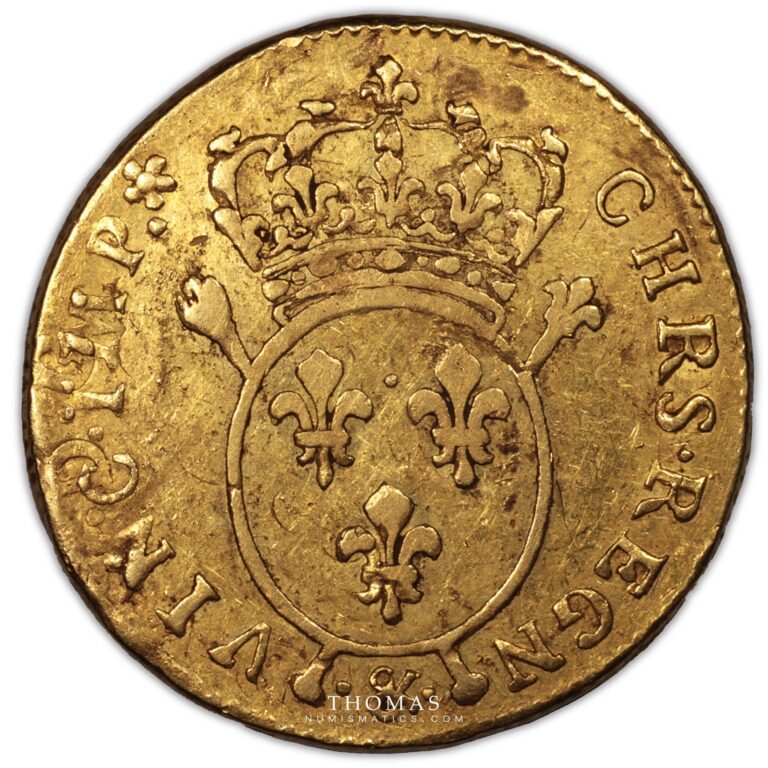 louis or insignes 1716 aix reverse gold