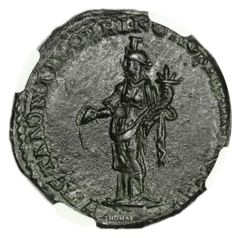 Monnaie Romaine - Macrin - Moésie Nicopolis - Bronze - NGC AU Varb.3443 v.bronze-Revers