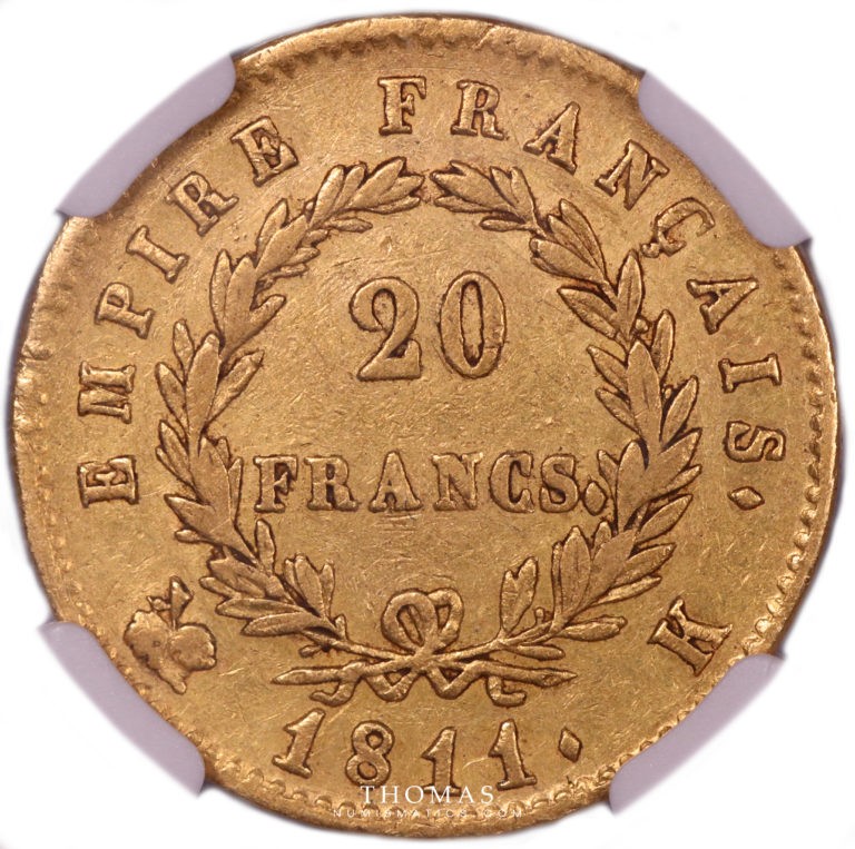 20 francs or 1811 K revers
