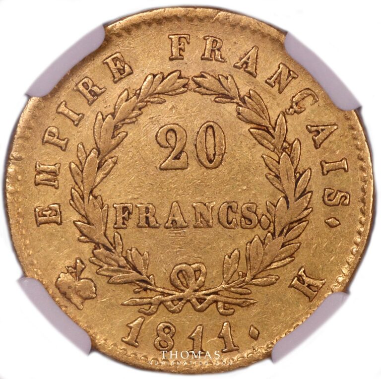 20 francs or 1811 K reverse
