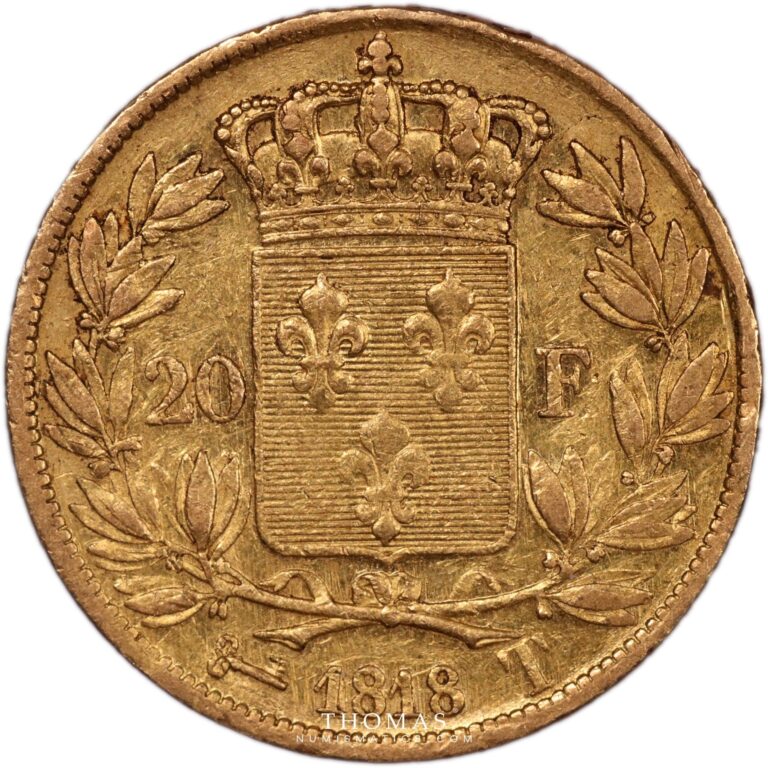 20 francs or 1818 T reverse