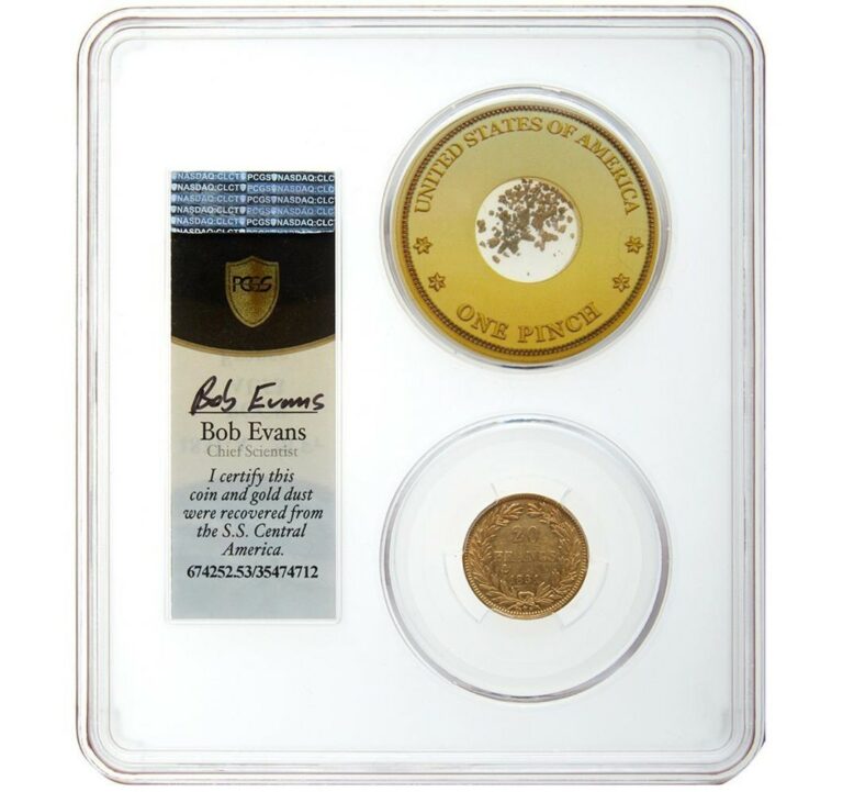 20 francs or gold 1831 A PCGS AU 53 SS central america reverse