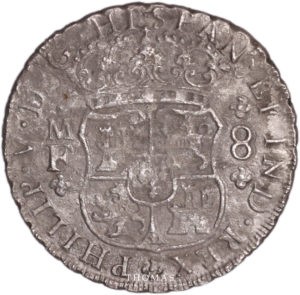 Mexico 8 reales 1737 MF Philippe V shipwreck Rooswijk avers-2