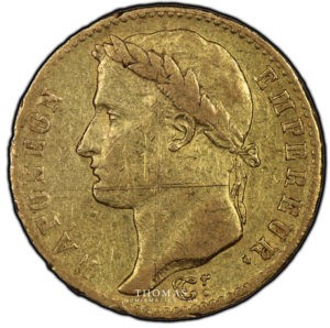 1815 L avers 20 francs or -2