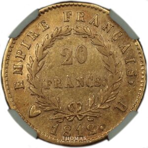 Gold 20 francs or 1812 U reverse