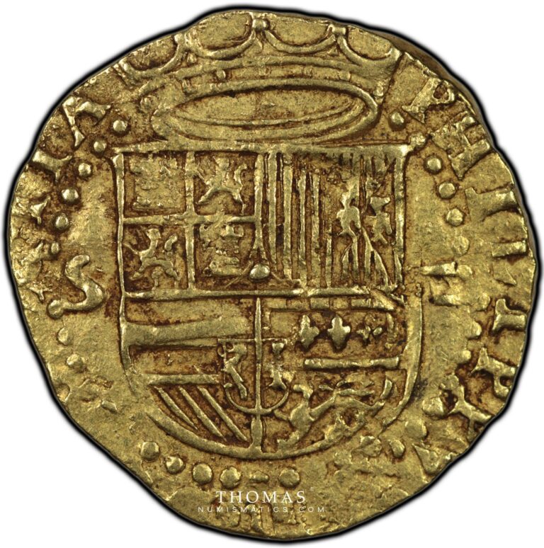 Gold escudo philippe II obverse-1