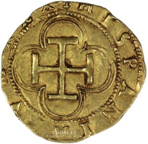 Gold escudo philippe II reverse-1