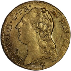 Gold louis xvi or 1786 I obverse