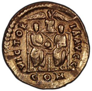 Theodosius solidus milan reverse