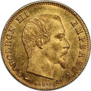 5 francs 1859 A PCGS MS 64 avers