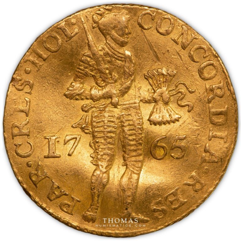Gold ducat or 1765 hollande obverse