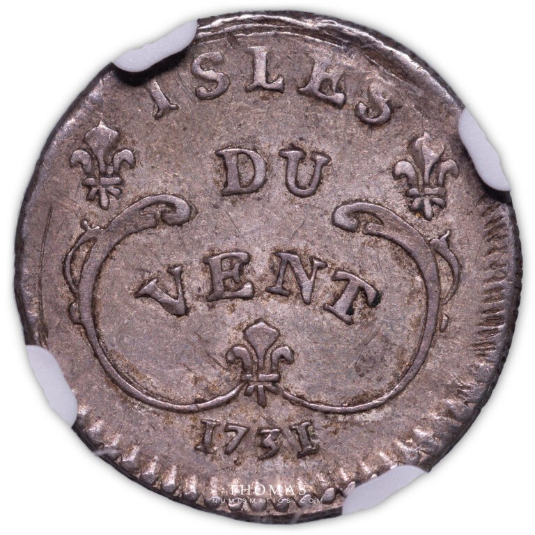 1731 H Isle de vent NGC AU 58 revers