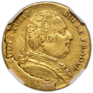 20 francs or 1815 L Bayonne mint error XF 40 avers