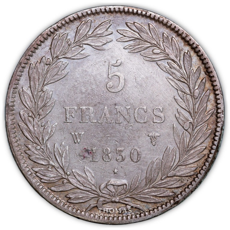 5 francs 1830 W lillerevers louis philippe