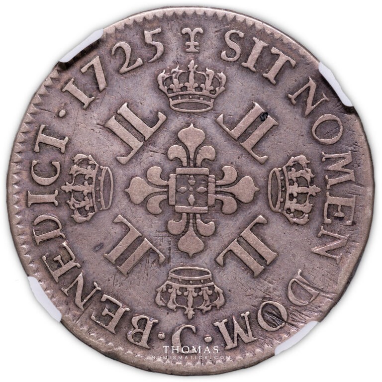 Ecu 8L 1725 C caen ex george sobin collection revers