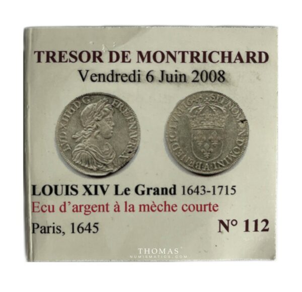 Tag treasure montrichard ecu louis xiv