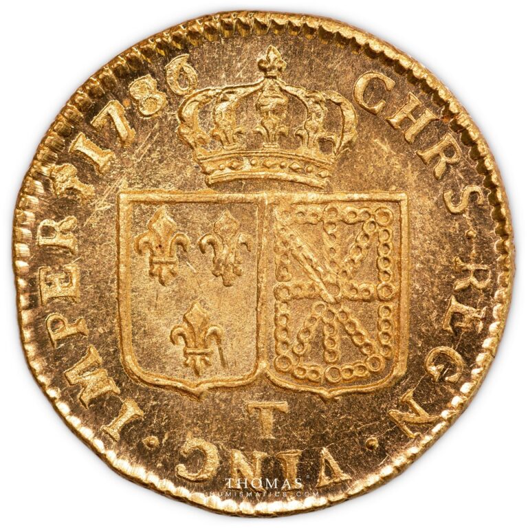 Gold Louis xvi or 1786 T trésor de vendee reverse-2