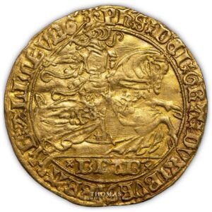 gold cavalier or duche de brabant philippe le bon obverse