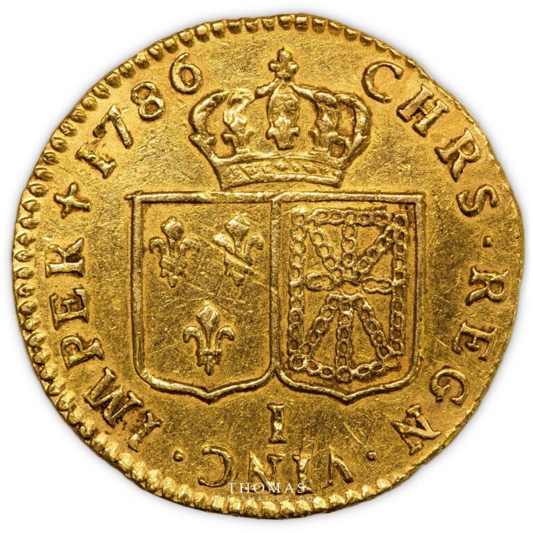 Gold Louis xvi louis or 1786 A reverse -2
