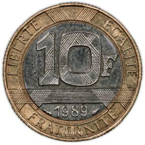 10 francs trial montesquieu 1989 reverse