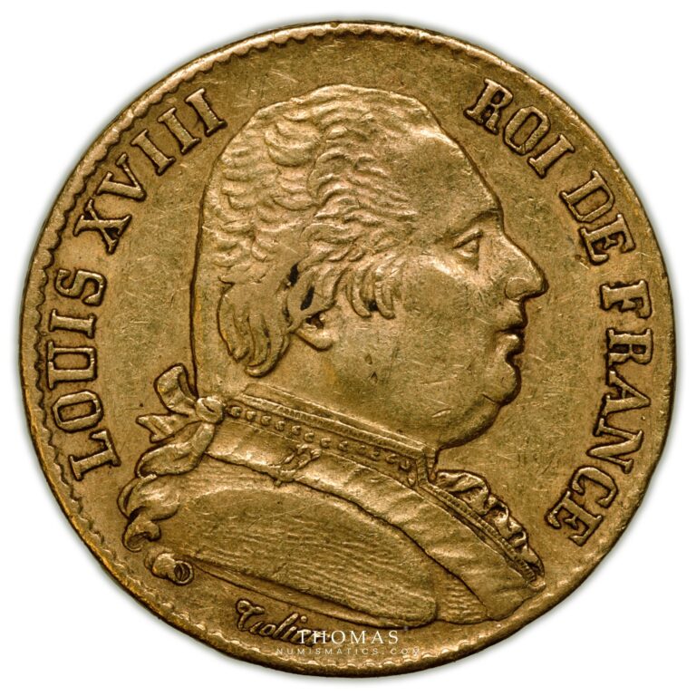 Gold 20 francs or 1815 L obverse