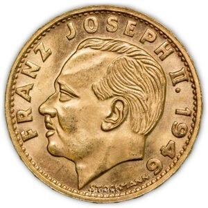 20 francs or Liechtenstein Joseph II 1946 avers