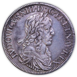 60 sols louis xiii revers 1643 A avers