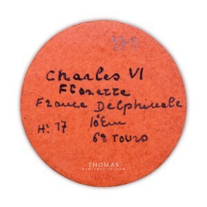 Charles VI florette tours ex collection marcheville pedigree tag