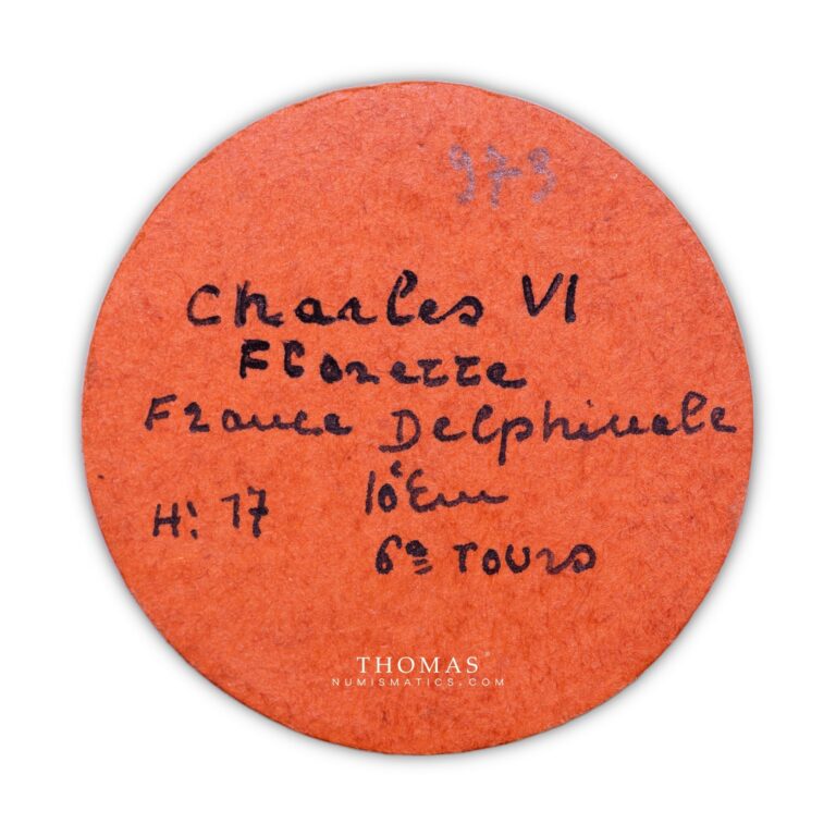 Charles VI florette tours ex collection marcheville pedigree tag