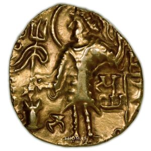 Gold Empire Kushan – Shaka – Dinar - 305-335 AD obverse