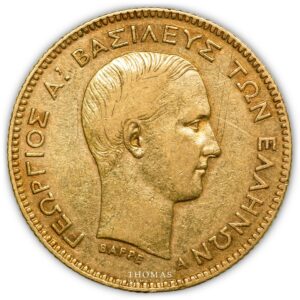 Grece 10 drachme or 1876 Paris avers