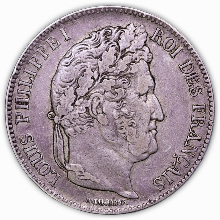 Louis Philippe 1Ier - 5 Francs - 1869 BB - Transformation médaille mariage - Collection Henri Térisse obverse