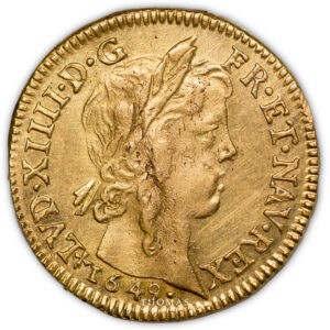 Louis XIV - Ecu d'or à la mèche longue 1649 T - Avers
