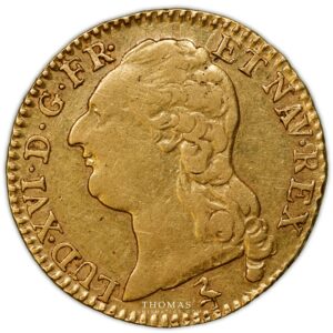Gold Louis XVI - Louis or 1787 A Paris obverse -5