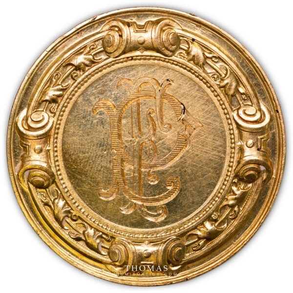 Vernon - Médaille de mariage en or - avers 1904 Paris