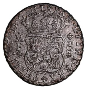 8 reales 1739 MF obverse hollandia shipwreck