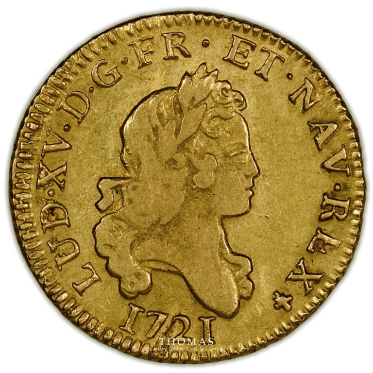 Louis XV or 2L 1721 K obverse gold