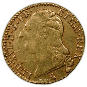 Gold Louis xvi 1789 A obverse