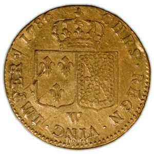 Louis xvi or 1786 W Lille revers