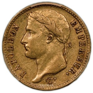 Napoleon I 20 francs or 1809 L Bayonne avers