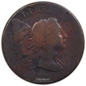 1794 1 cent head avers
