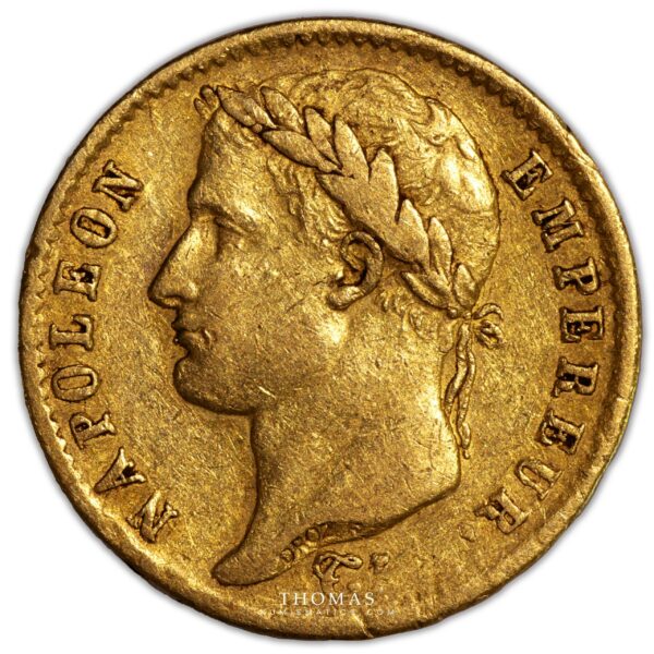 20 francs or napoleon 1808 M toulouse avers-3