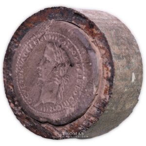 Coin empreinte de monnaie antique