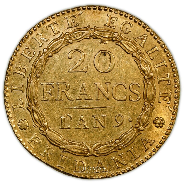 ITALIE - 20 FRANCS OR MARENGO Gold - Reverse