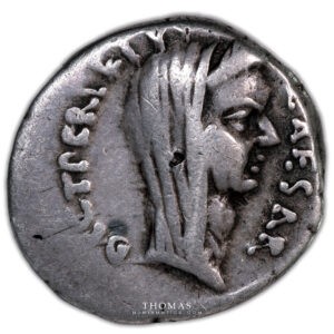 monnaie antique de jules cesar - rome